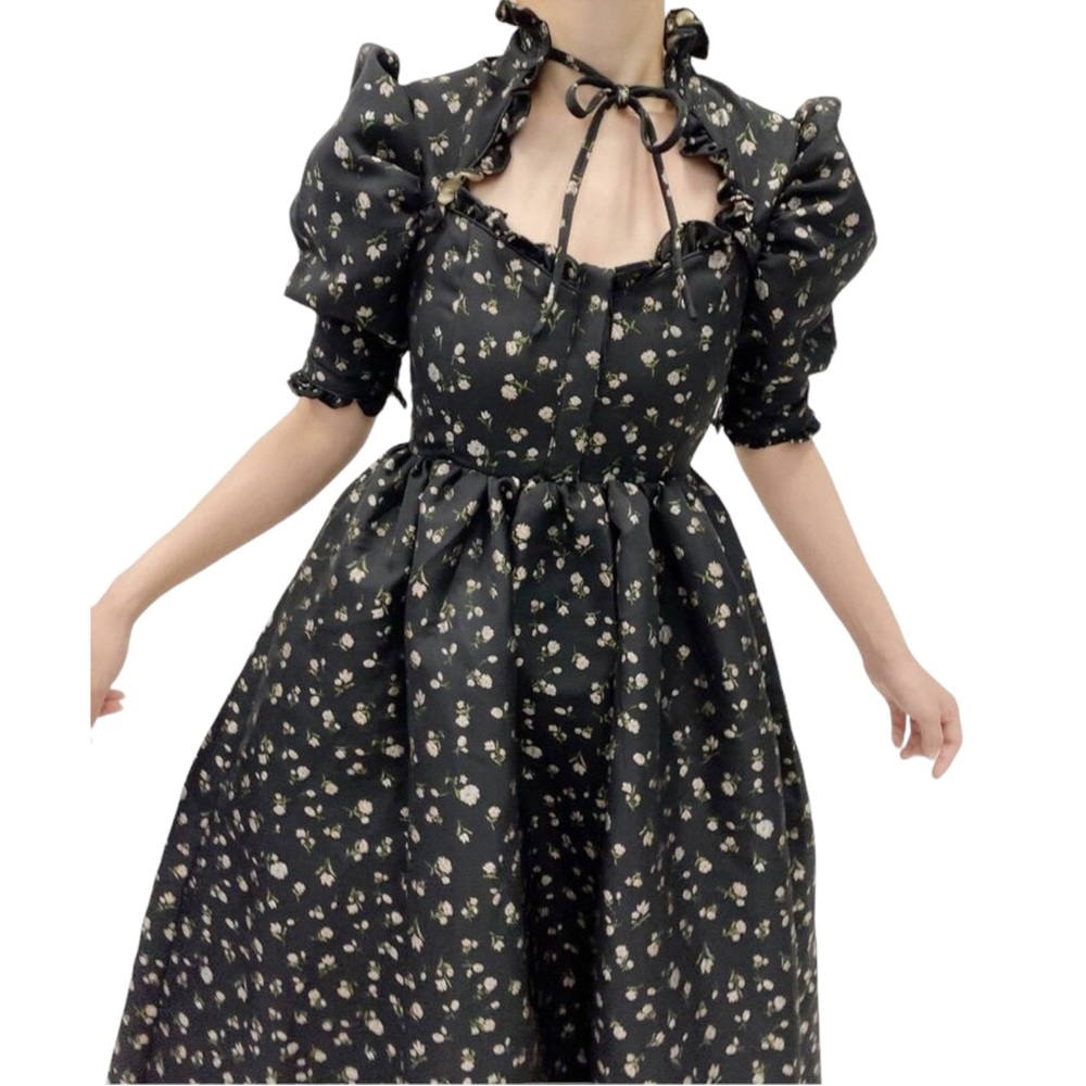 Sister Jane Agnes Jacquard Midi Dress Sz XS - Picture 14 of 16